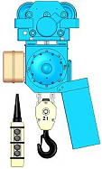 Таль электрическая цепная модель BB094, 1т, 3м